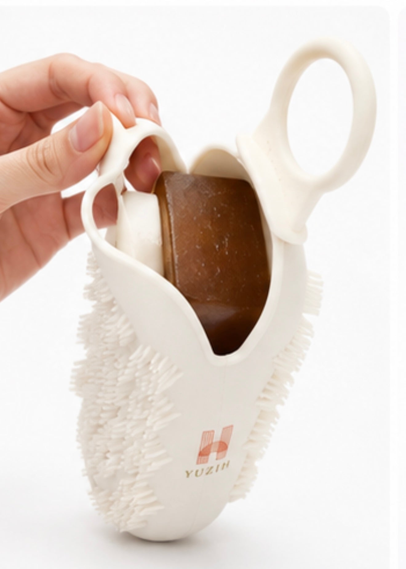 YUZIH Silicone Soap Holder Body Scrubber | Soap Saver & Exfoliator