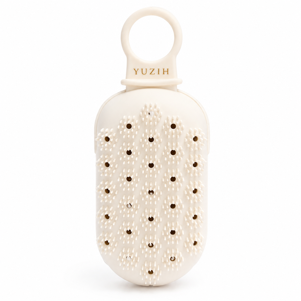 YUZIH Silicone Soap Holder Body Scrubber | Soap Saver & Exfoliator